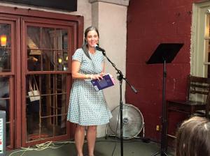 Decatur Book Festival, photo by Lisa N. Allender. I'm wearing my Camino dress bought in Santiago at the end of my pilgrimage.